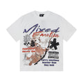 MIXED EMOTION Front & Back Graphic Short-Sleeve T-Shirt