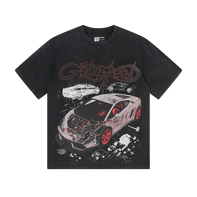 Godspeed Superun Sunday Miami Race Car Graphic T-Shirt
