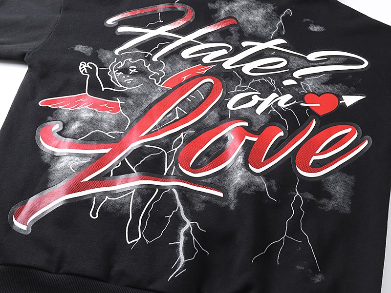 MIXED EMOTION Street Graffiti Graphic Hoodie