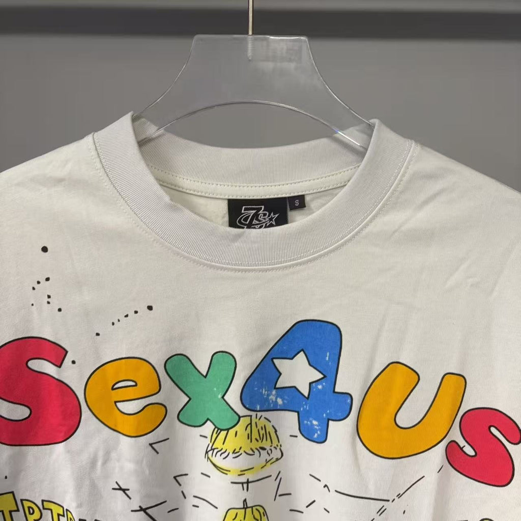 TRIPLE SEVENS Front & Back Graphic T-Shirt