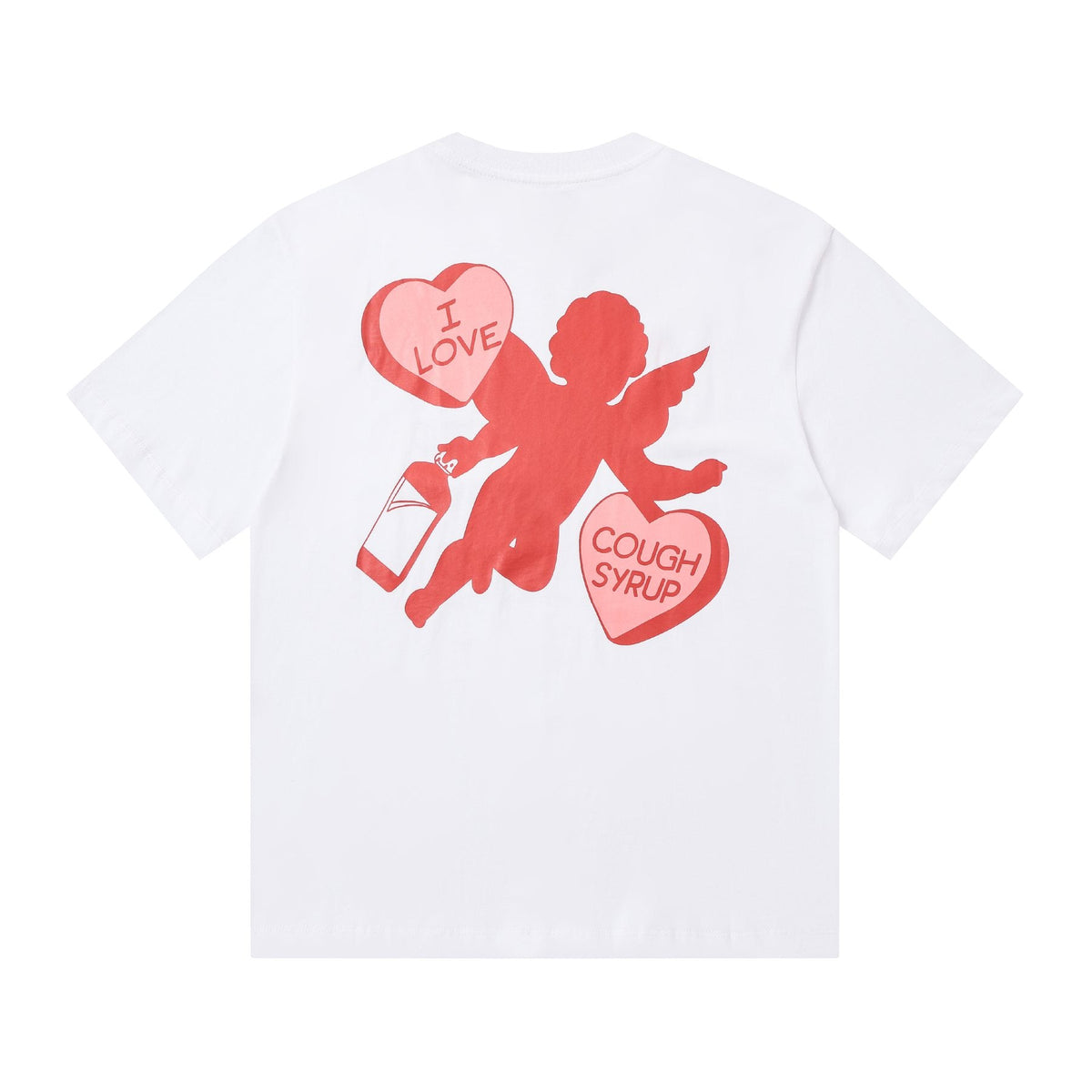 THAT'S A AWFUL LOT OF COUGH SYRUP Cupid Heart Graphic T-Shirt