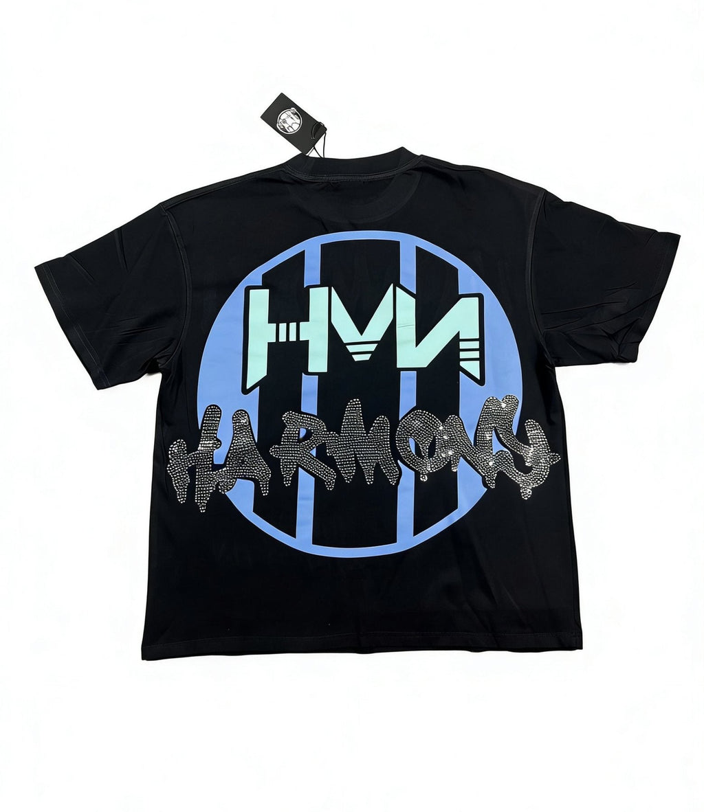 HARMONY New Age Skeleton Guitar Graphic T-Shirt