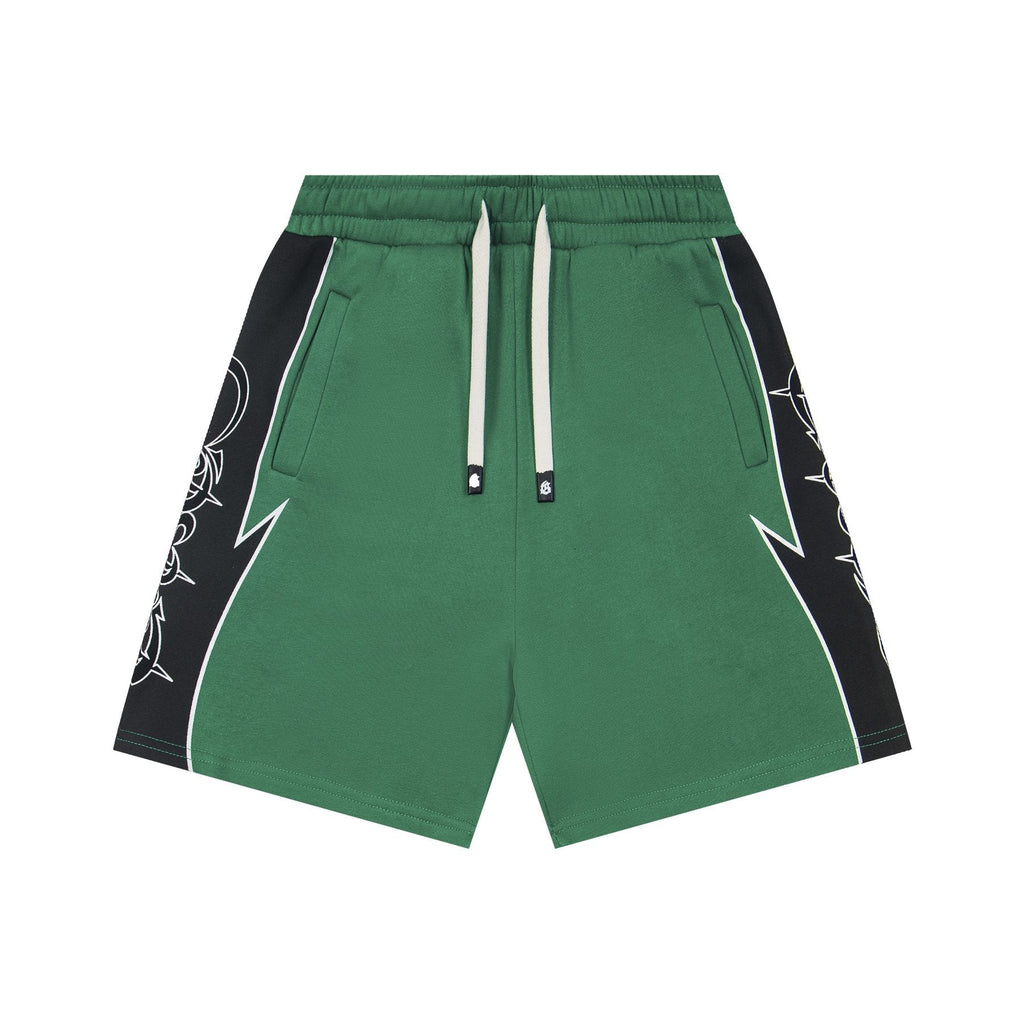 Godspeed Printed Side-Panel Drawstring Shorts