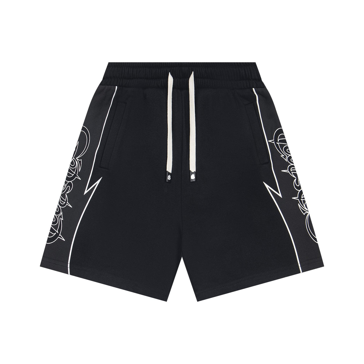 Godspeed Printed Side-Panel Drawstring Shorts