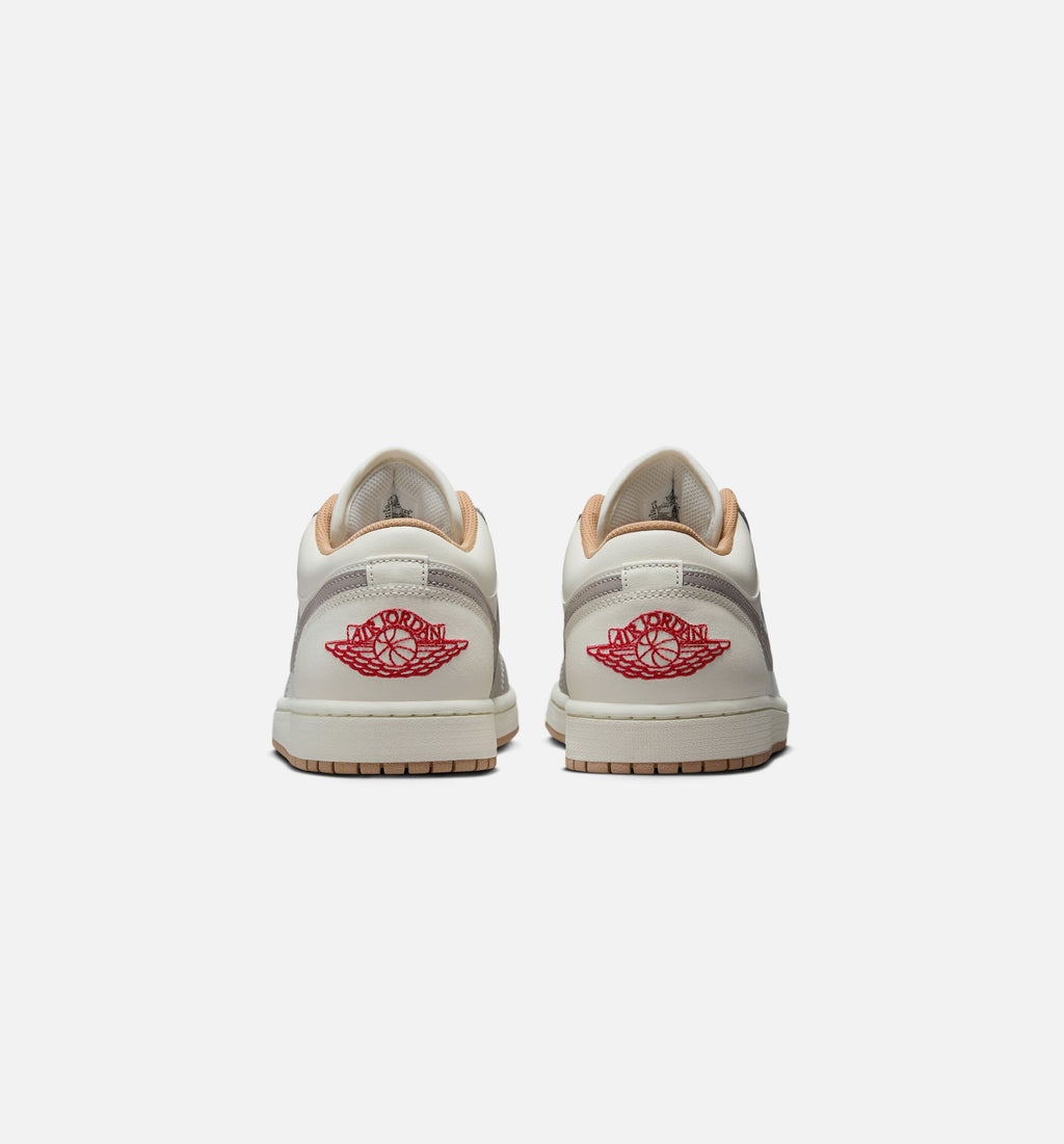 Air Jordan 1 Low Men's Sneakers | Sail/Fire Red/College Grey/Hemp