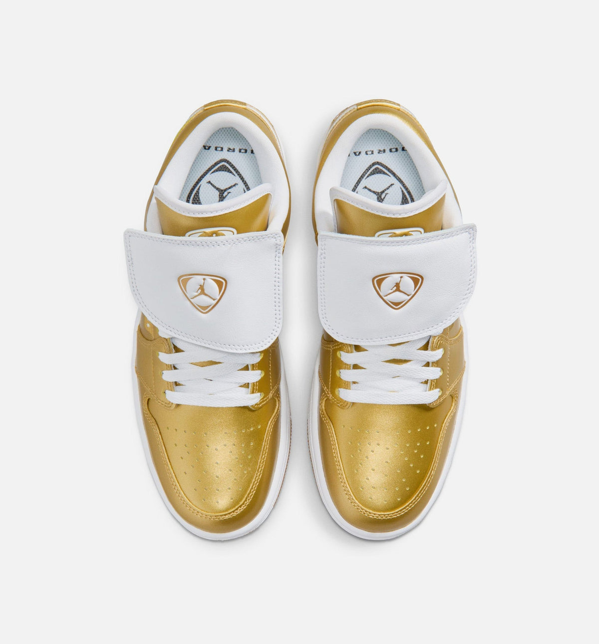 Air Jordan 1 Low Women's Shoes - Gold/White/Gum