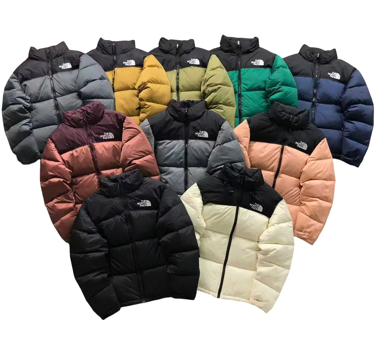 The North Face 1996 Retro Nuptse Down Jacket in Light Grey