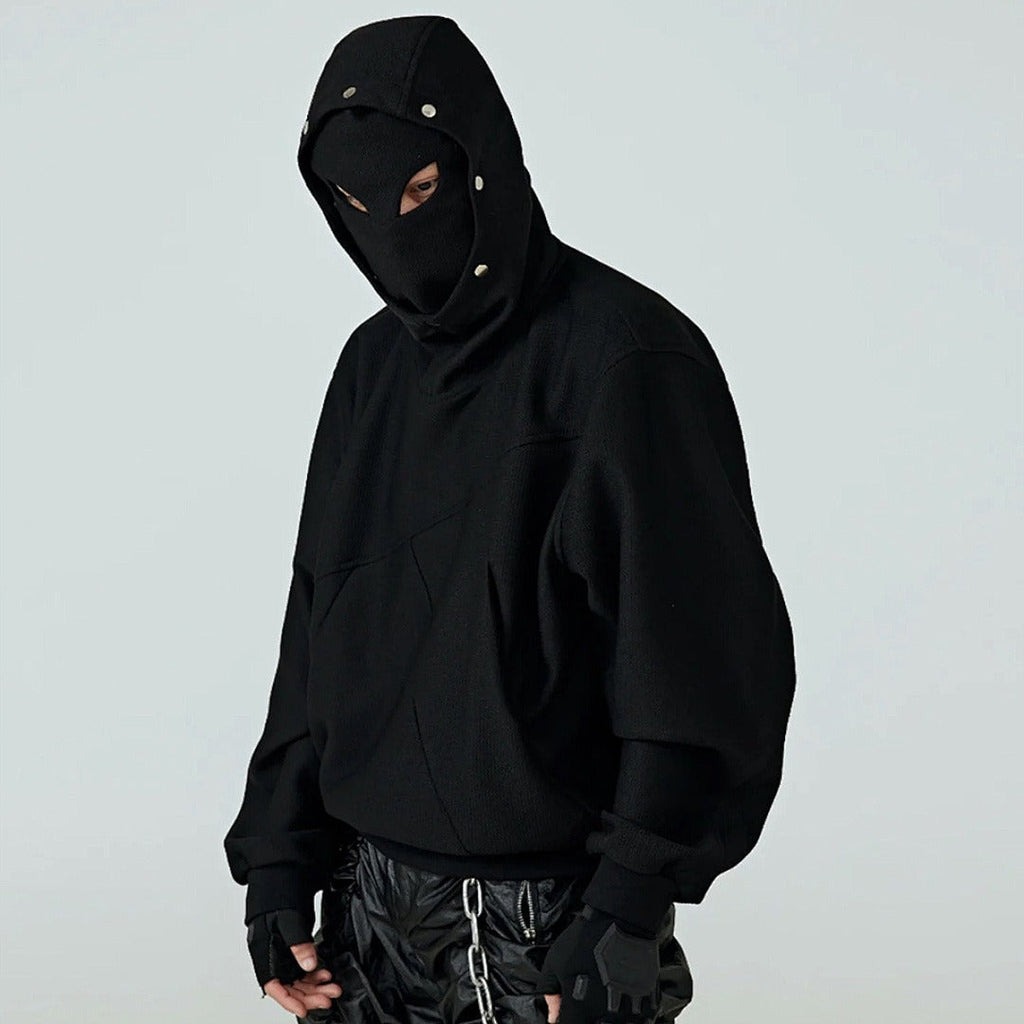 Unisex Streetwear Hoodie Double Hood