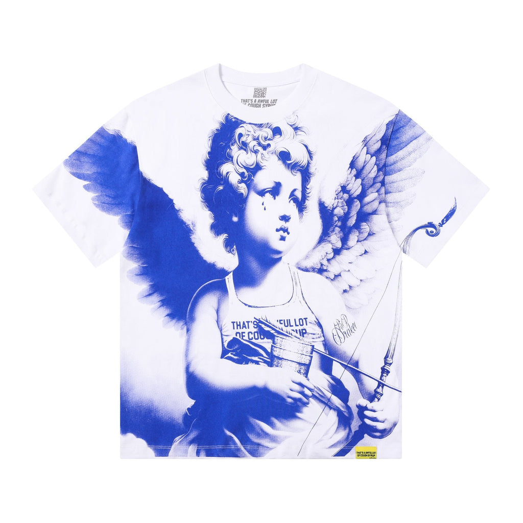 THAT'S A AWFUL LOT OF COUGH SYRUP Angel Gothic Text Graphic T-Shirt