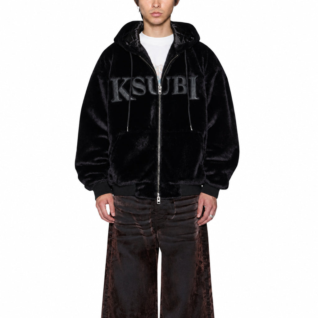 Ksubi Walkout Faux Fur Hooded Jacket