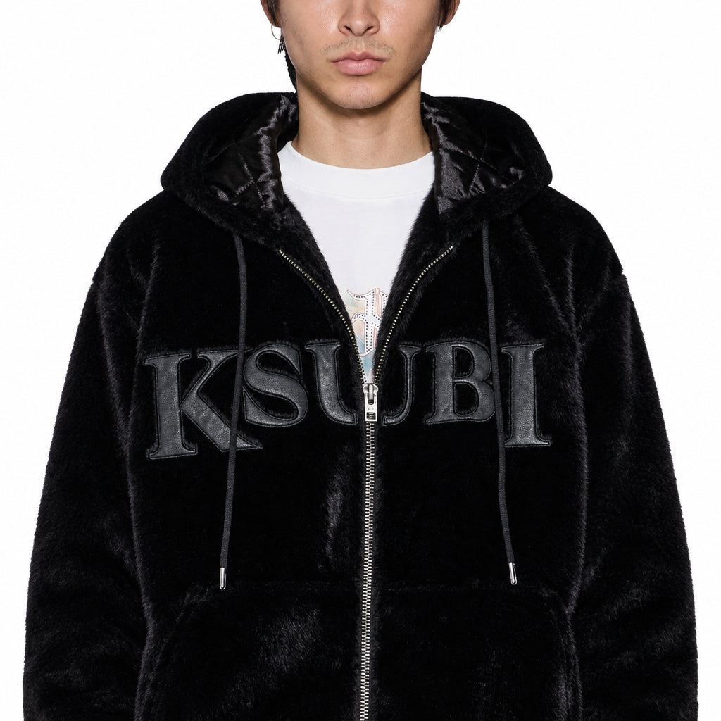 Ksubi Walkout Faux Fur Hooded Jacket