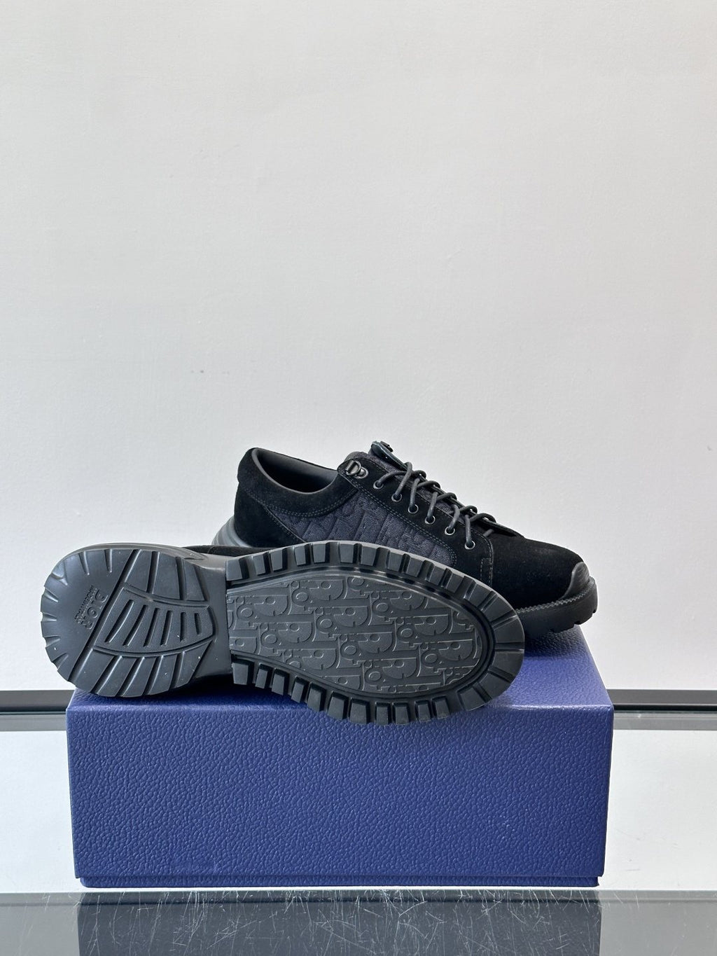 Dior Black Lace-Up Derby Shoes