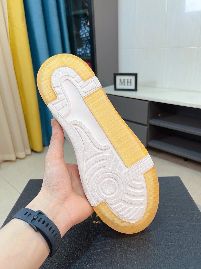 Philipp Plein White Gum Sole Sneakers
