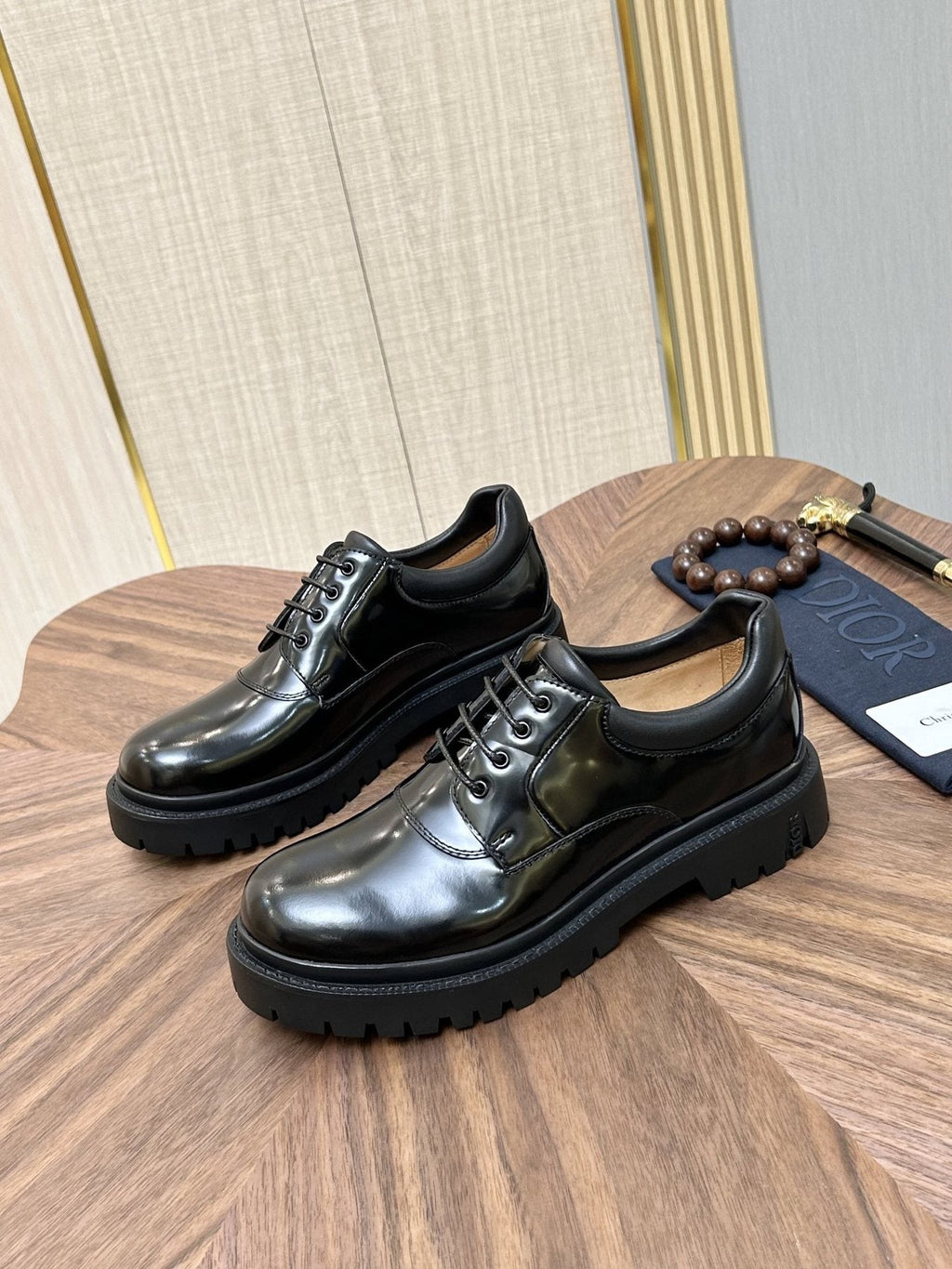 Dior Lug Sole Lace-Up Dress Shoes
