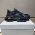 Dior Navy Blue, Black and Green Low-Top Sneakers
