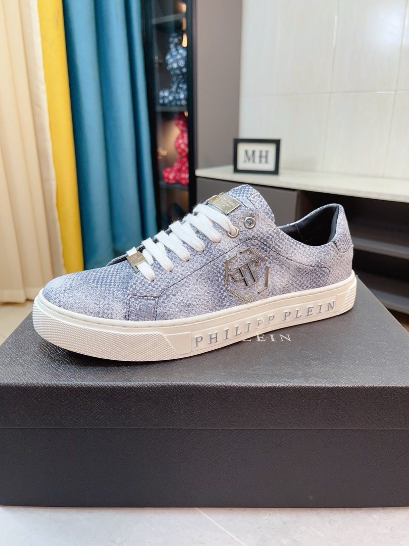 Philipp Plein Textured Low-Top Sneakers