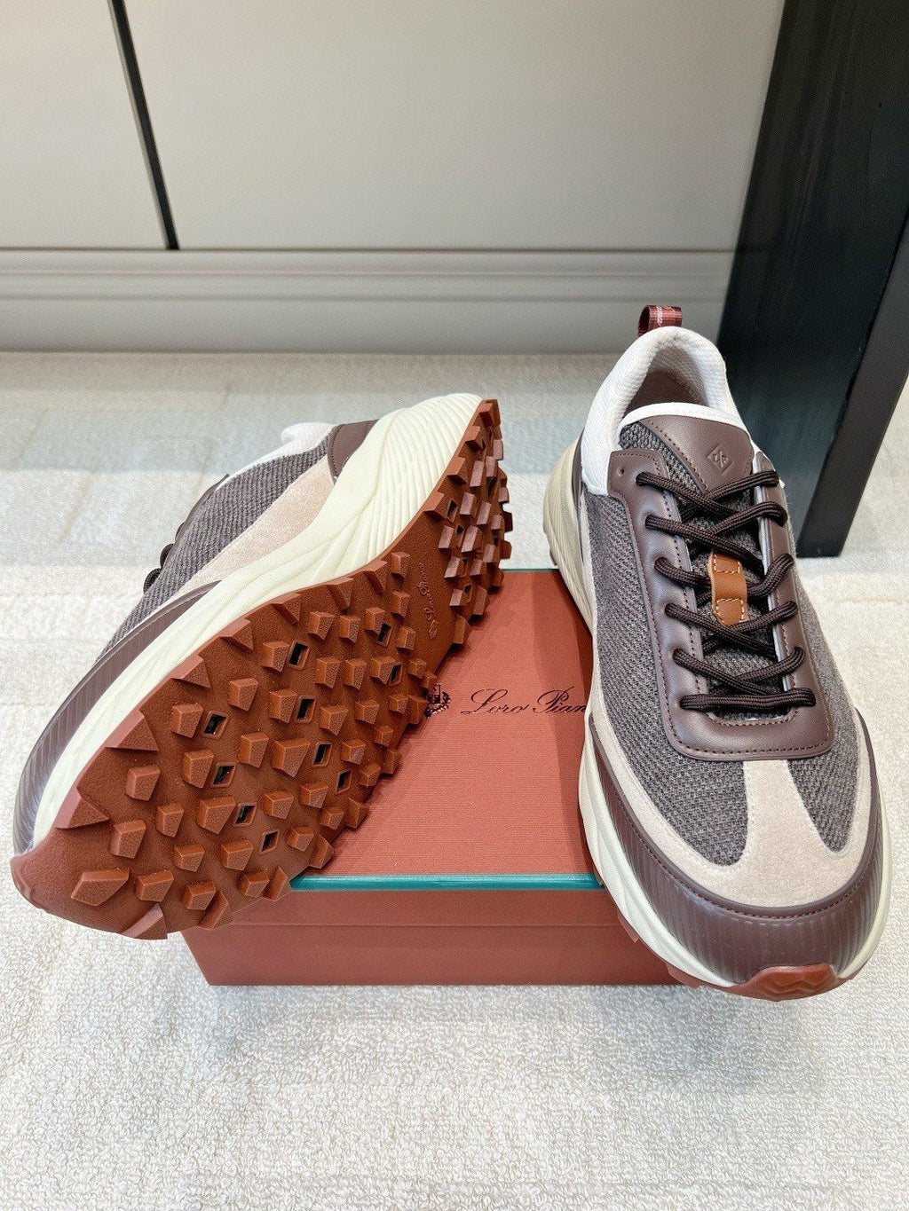 Loro Piana Paneled Low-Top Sneakers
