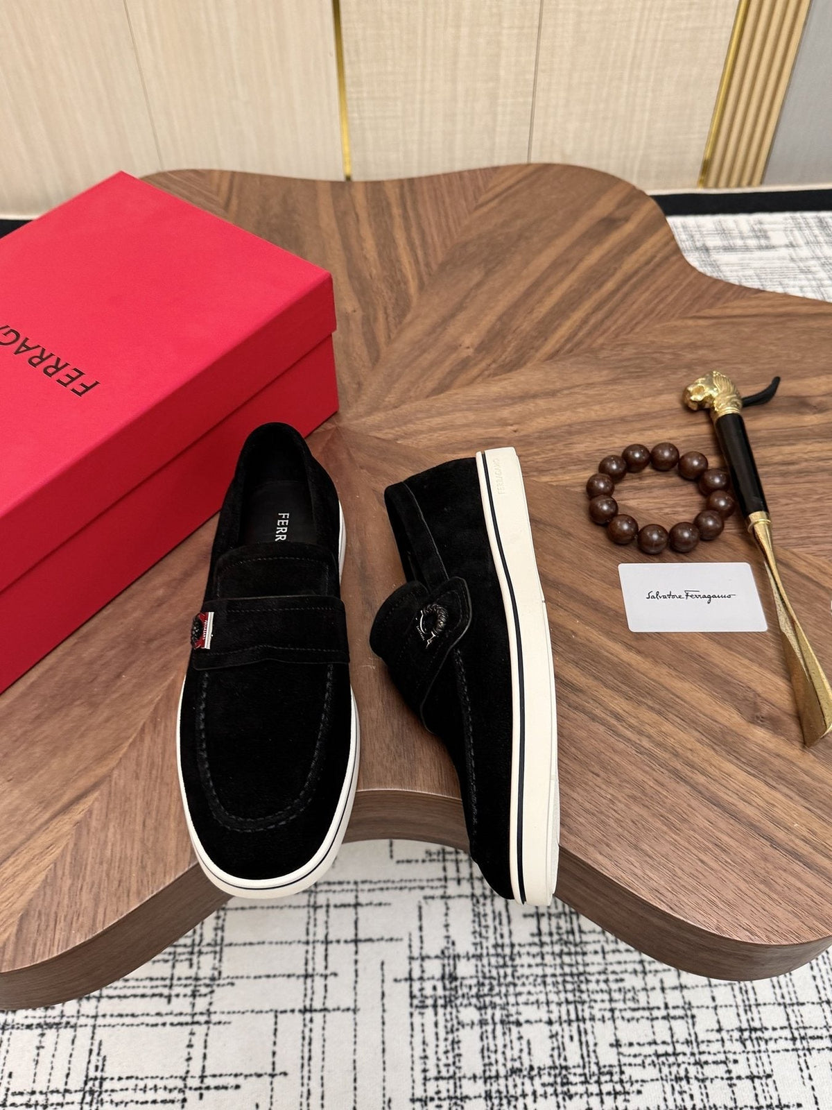 Salvatore Ferragamo Men's Textured Slip-On Loafers