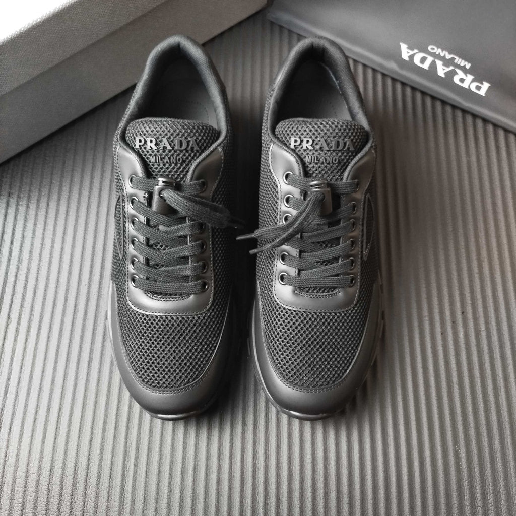 Prada Mesh Low-Top Sneakers - Tonal Rubber Sole
