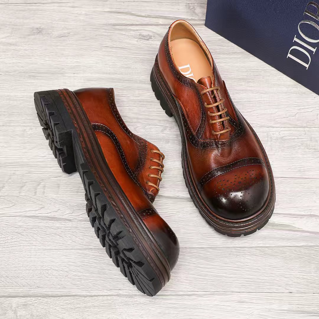 Dior Lace-Up Brogue Shoes
