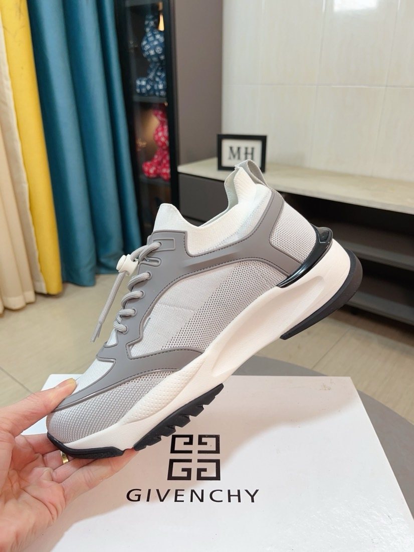 Givenchy Paneled Lace-Up Sneakers