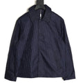 Dior 25SS Navy Allover Jacquard Collared Jacket